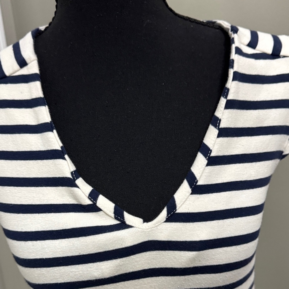 Striped Black and White Dress monteau Los Angeles size XS - Picture 3 of 9